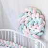 Handmade Bed Bumper Soft Plush Braided Pillow Baby Crib Bumper Crib Protector  Baby Bed
