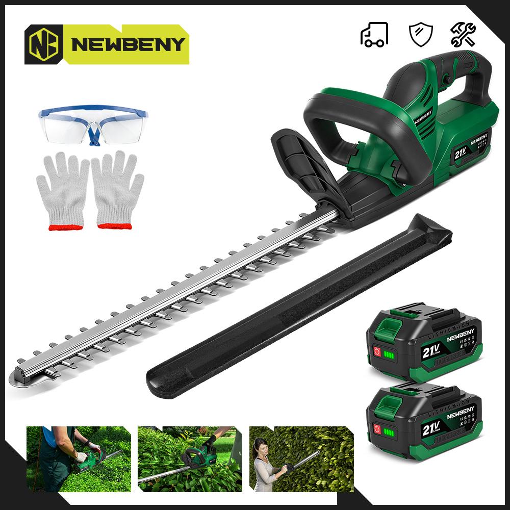 Newbeny 2000W 15000RPM Electric Hedge Trimmer Cordless Trimmer Pruning Saw Lawn Mower Garden Tools For Makita 21V Battery Pin