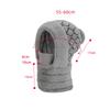 Winter Warm Pullover Hat Scarf Mask Integrated Hat Women's Outdoor Riding Fleece Ear Protection Knitted Wool Hat