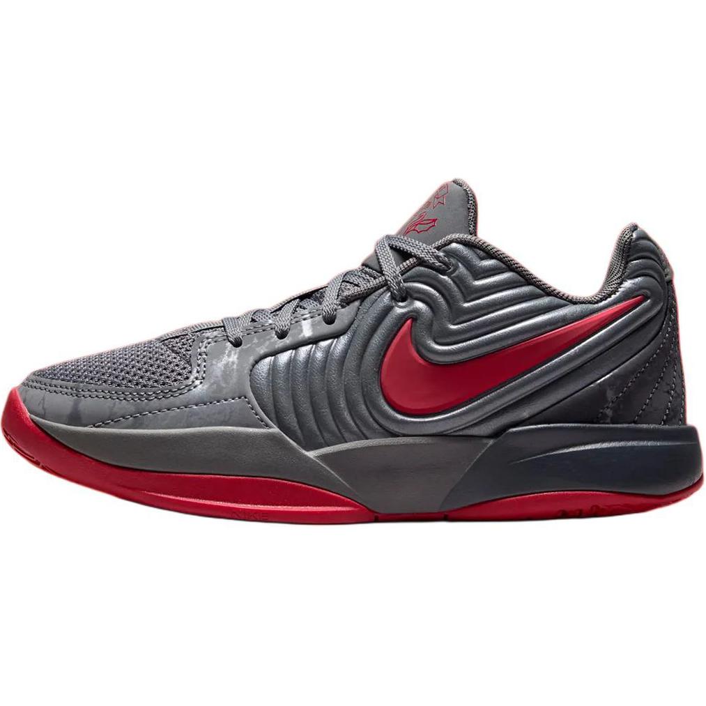 Nike Ja Morant 2 Abrasion Resistant Low top Children s Basketball Shoes Gray Red FZ7304-001 37.5