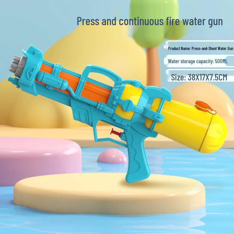 Double Nozzle Water Gun Toy: Little Horse, Dinosaur, Duck & Shark Squirt Gun