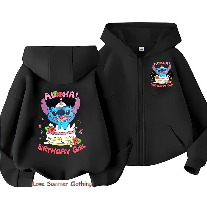 Disney Jongens Hoodie Ritssluiting stiksel Meisjes Herfst Capuchonjas Rit Herfst Pullover Casual Hoodie Maat 100-160cm 130