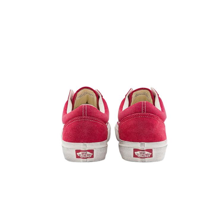 Vans Casual Comfortable Versatile Fashion Low-Top Skate Shoes Unisex Sneakers Red White VN000CR5CJH