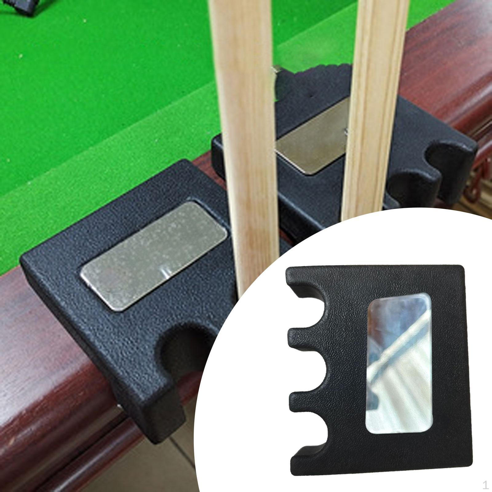 

Подставка для кия для бильярда, органайзер для оборудования, черный цвет для любителей бильярда, край стола 3 Hole