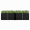 VidaXL Raised Garden Bed Anthracite 320x80x77 Cm Galvanized Steel