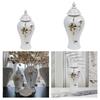 Vase Storage Jar with Lid Delicate Ginger Desk Centerpiece Decoration Home Piece Table Floral