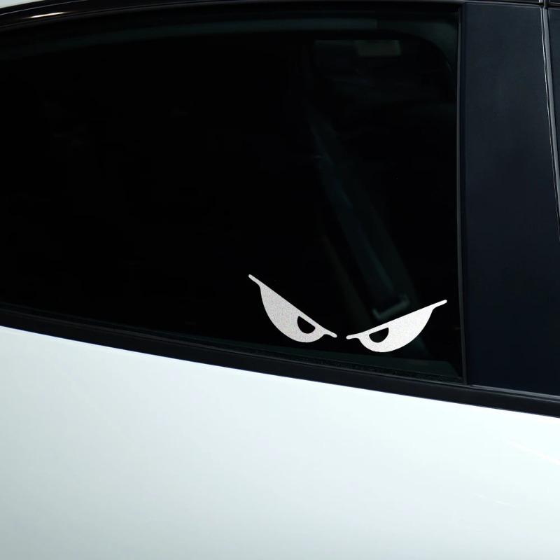Reflective Evil Eyes Stickers Car Window Body Motorcycle Helmet Vinyl Decals Personalized Truck Side Mirror Decor Accessories