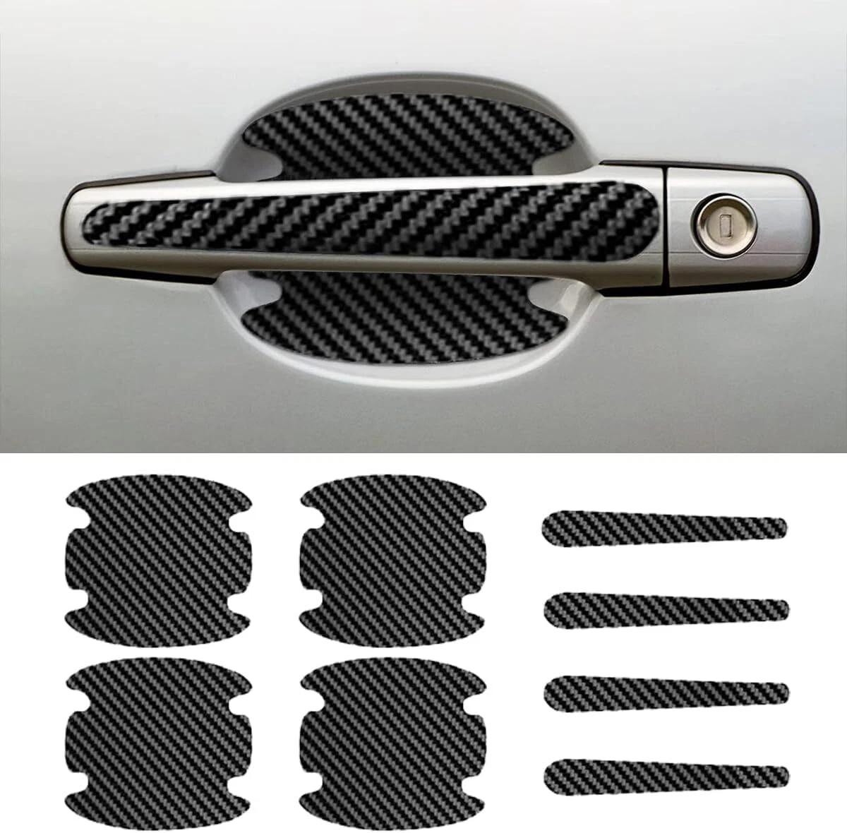 

8PCS Door Handle Sticker Scratch-proof Car Door Protective Sticker Door Bowl Protective Film Car Anti-collision Protection Strip чёрный