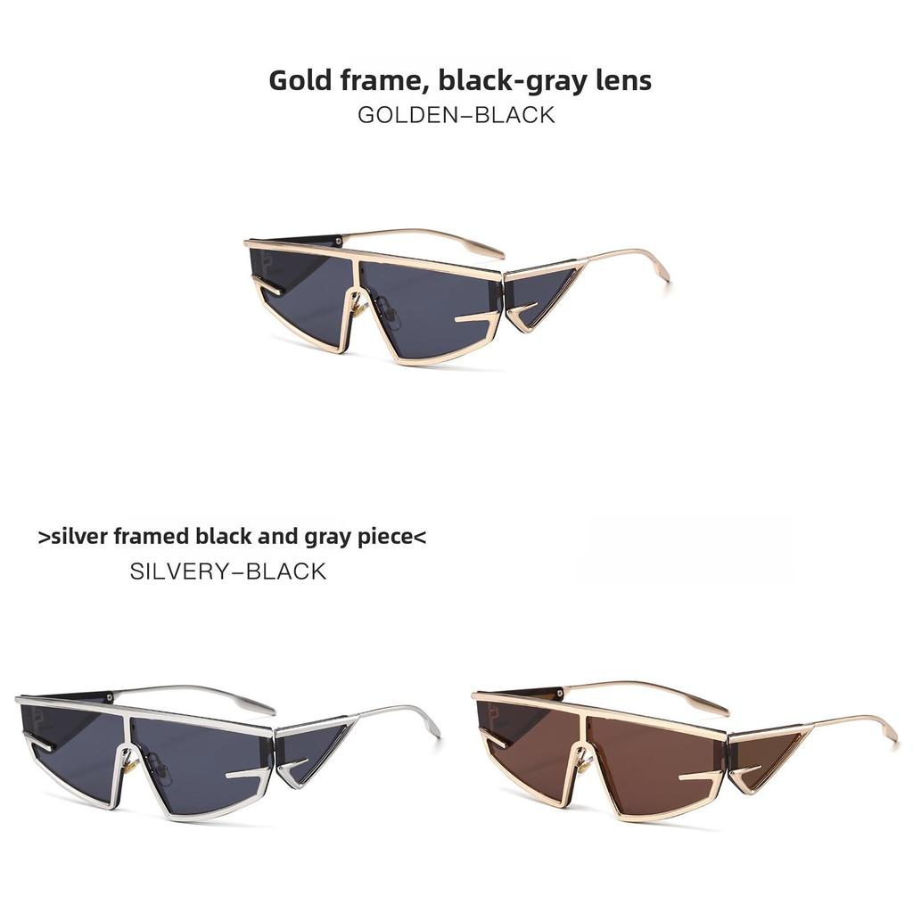Futuristic Y2k Sun Glasses With Uv400 Protection For Fashionforward Outdoor Wear