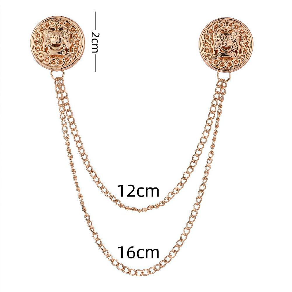High Quality Rhinestone Flower Brooch Korean Tassel Chain Suit Collar Pins Corsage Fashion Wedding Party Jewelry Accessory