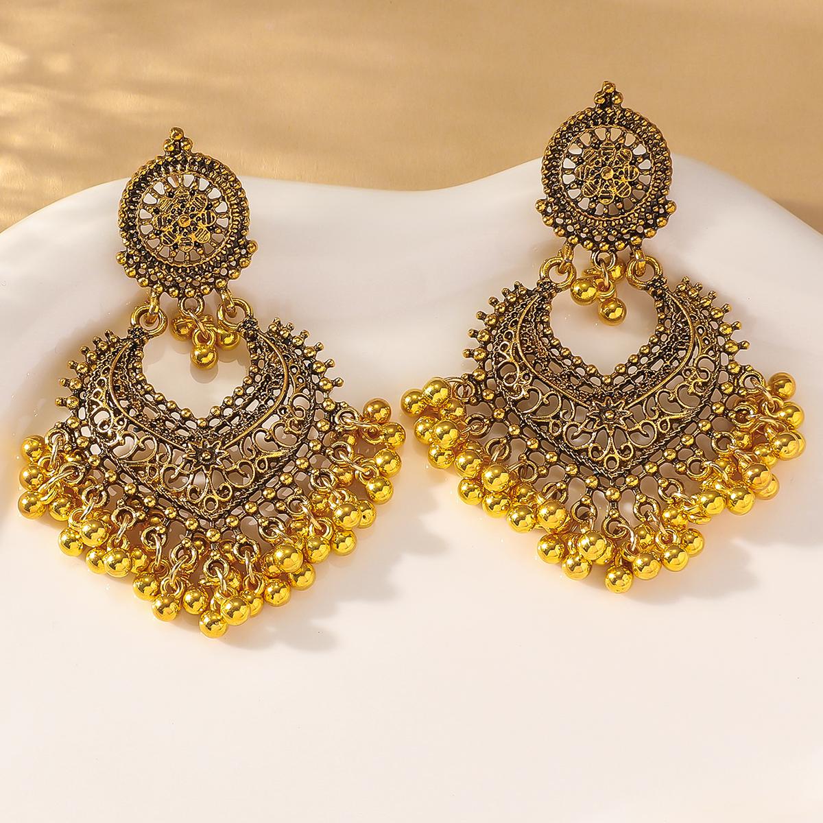 

2 пары женских сережек-колокольчиков в стиле ретро, этнического богемного стиля, с кисточками, летние пляжные серьги, праздничный подарок для вечеринки или свидания