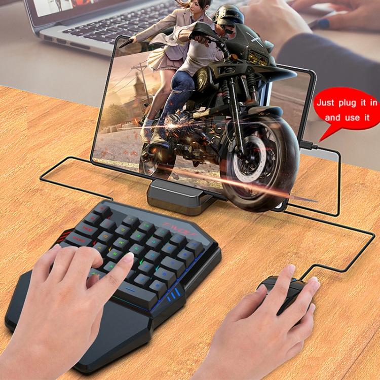 T-WOLF Mobiles Gaming Einhand-Tastatur, Spezifikation: Tastatur+Maus+Thron