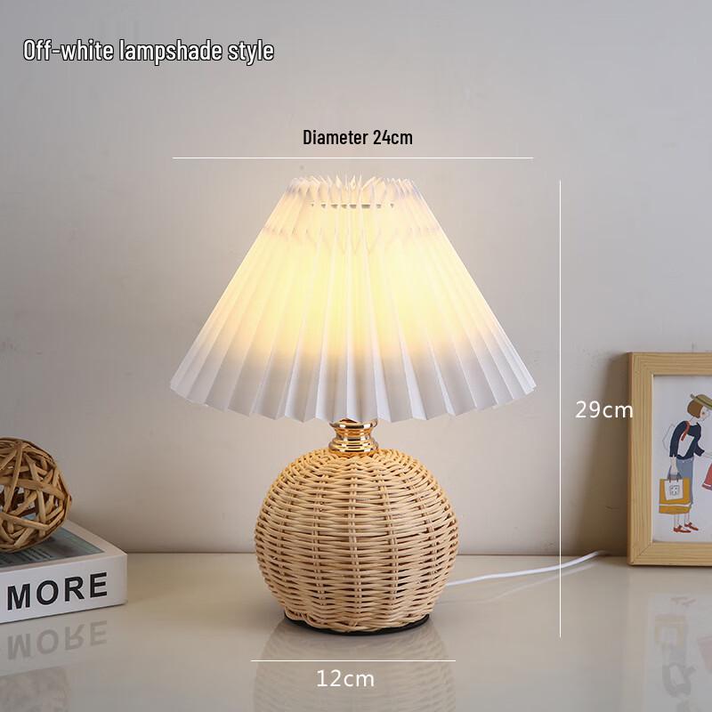 NuFeng Pleated Bedside Table Lamp
