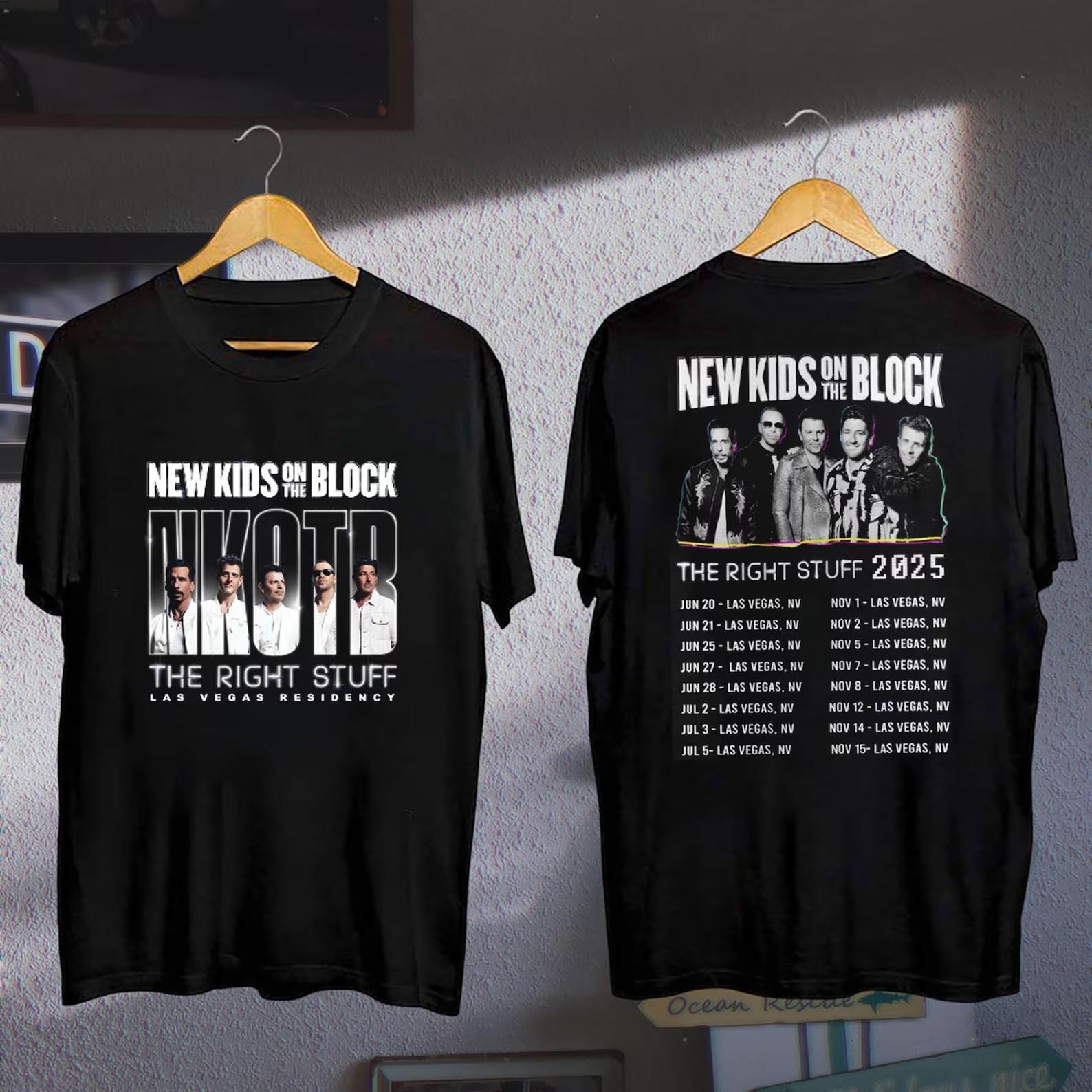 2026 New Kids On The Block The Right Stuff Tour Shirt NKOTB Band Tee XXXXL