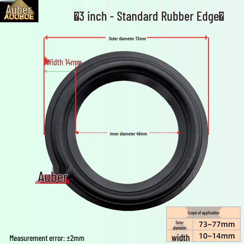 Rubber Edge Rings for Speakers: 6.5, 8, 10, 12 Inch