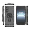 For OnePlus Ace 5 Ultra 5G/OnePlus Nord 5 5G Phone Case WANLONFENG PC TPU Back Cover Kickstand with Tempered Glass