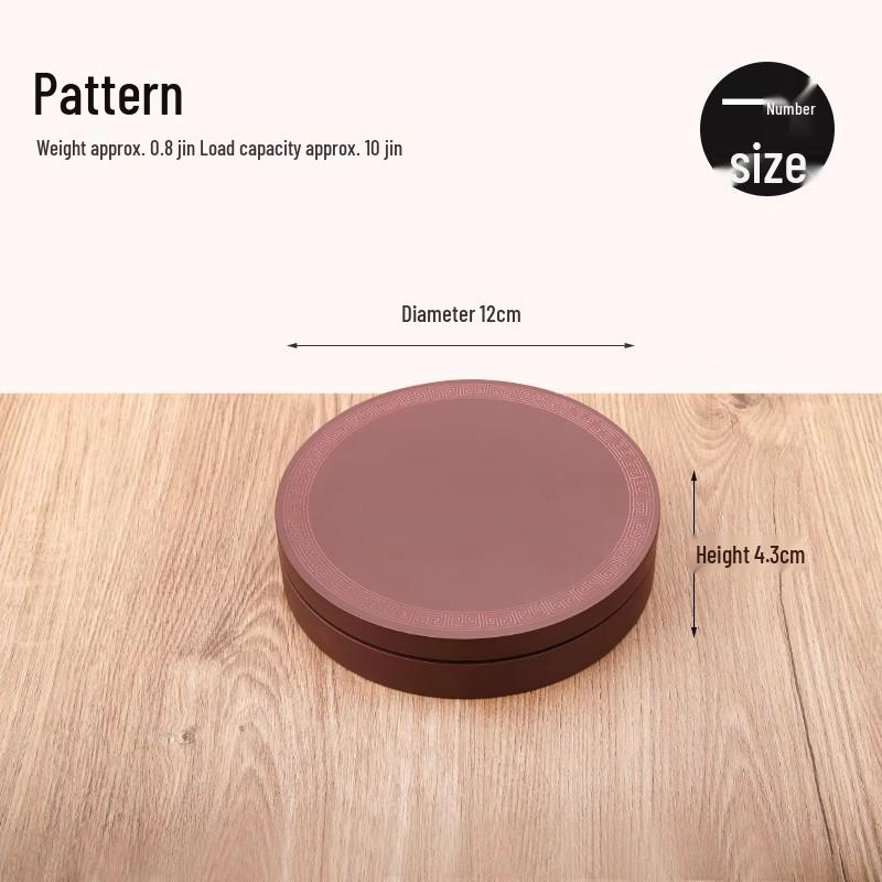 Creative Round Vase Stand: Imitation Rosewood Mixed with Solid Wood - Ideal for Jade, Stones, Ornaments, Incense, or Flowers