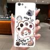 Casing For Vivo Y69 1714 / Y71 Y71A Y71i 1801 1724 Phone Case Transparent Soft Silicone Aesthetic Cute Cat Cartoon Back Cover