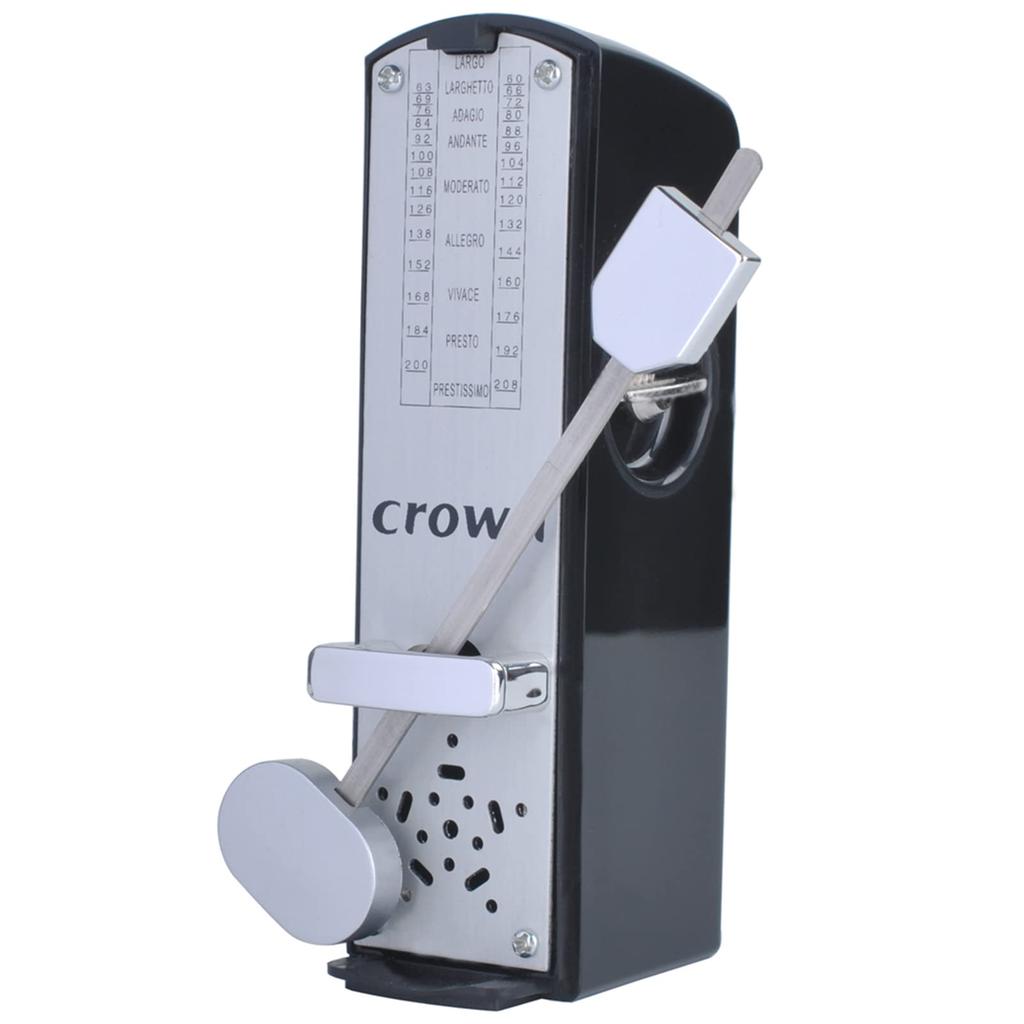 Btuty Mechanical Portable Mini Metronome 11cm Universal for Piano Guitar Violin Ukulele Chinese Tzitar Black