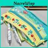 Trousse à Crayons Hangyodon Toile Rangement Multi-couches Pour Étudiants Et Adolescents
