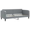 VidaXL Daybed with Mattress Light Grey 80x200 Cm Fabric 3196793