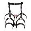 Pink PU Leather Chastity Pants Restraint Toys for Couples