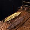 Creative Leaf Incense Burner for Sandalwood & Agarwood Coils - Tea Ceremony Ornament