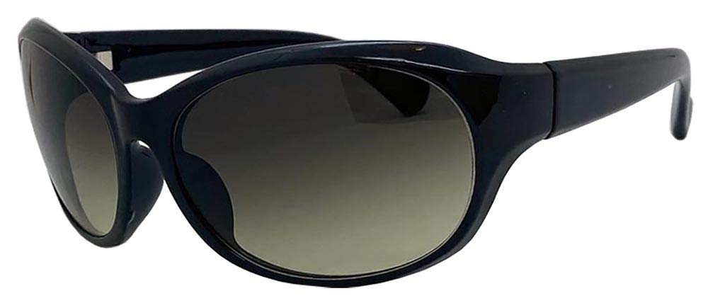 

az Sunglasses Light Cut Sabae Manufacturer High Performance Curve Type Black Half Lens [FaceTrick Label] UV/Near Infrared/Blue Lens/High Frame/Smoke