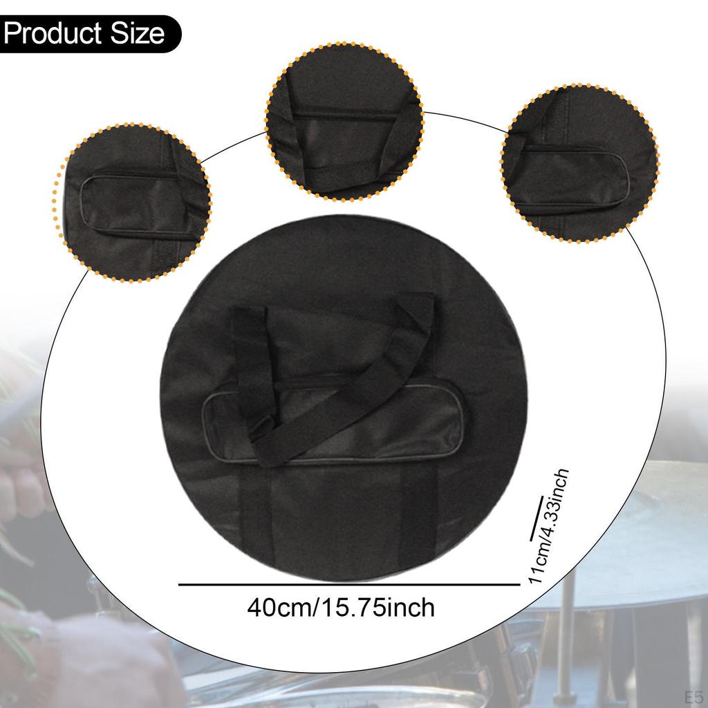 Cymbal Bag Carry Case Side Pocket Storage Gong for Stage Show Concert Live