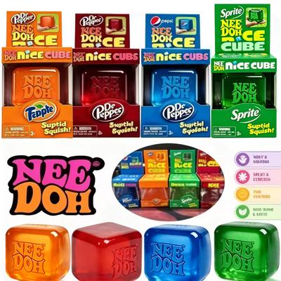 Schylling Nee Doh Cub Nice Culoare Soda Needoh Jucărie Moale Squish Ameliorarea Stresului Cadou Surpriză Cu Cutie Colorată