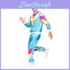 Adult Couple Punk Hip Hop Dance Costume With Polyester Fabric For Halloween Party Performance