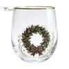 Decorative Party Drinkware Christmas Cocktails Glass, Santa Snowman Reindeer Tree Design Tumbler, 300ml Lead-free Wine Glasses Holiday for Cocktail