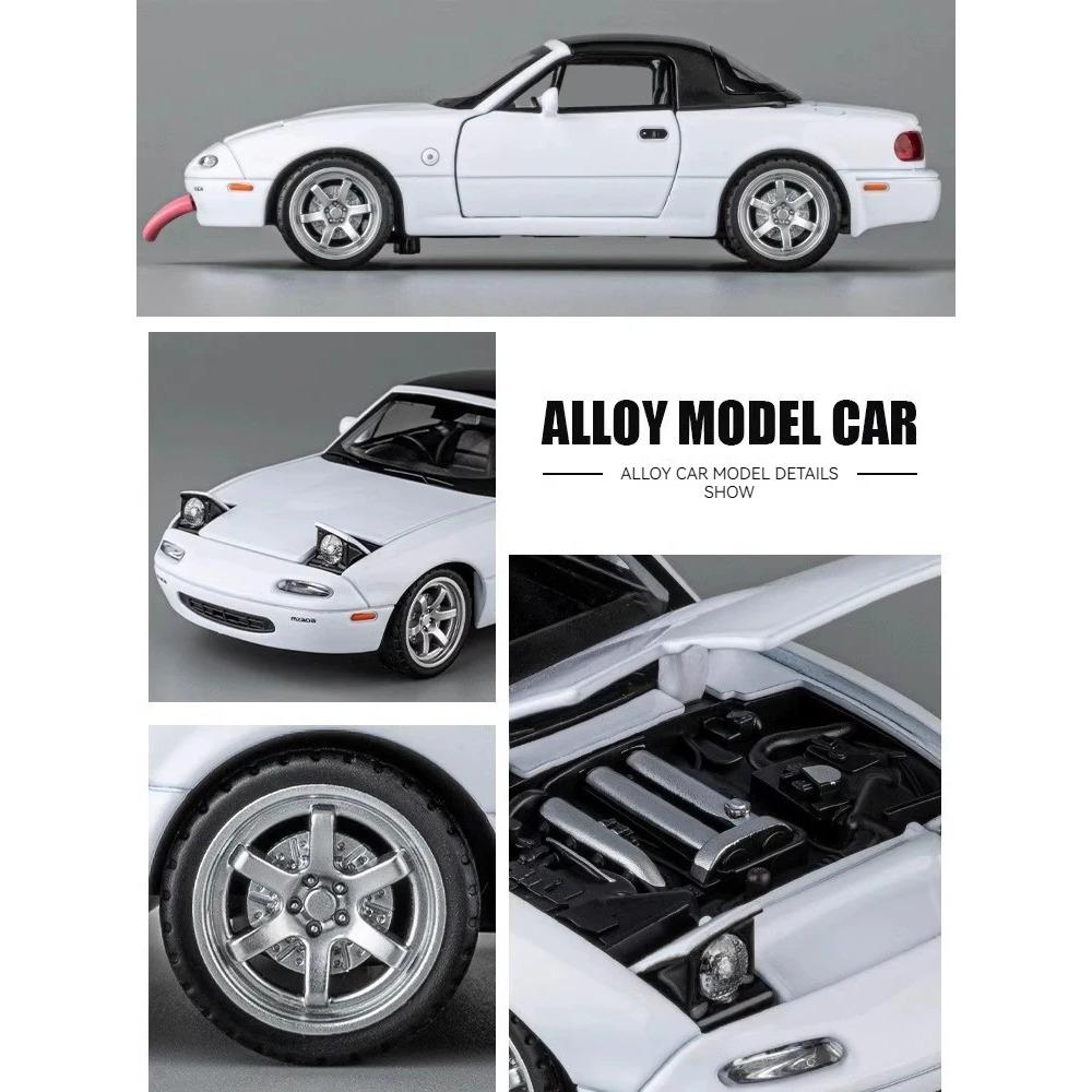 1/32 Mazda MX-5 Alloy Model Car, Multi-Purpose Gift Item, Decorative Home Accessory, and Fun Children's Toy