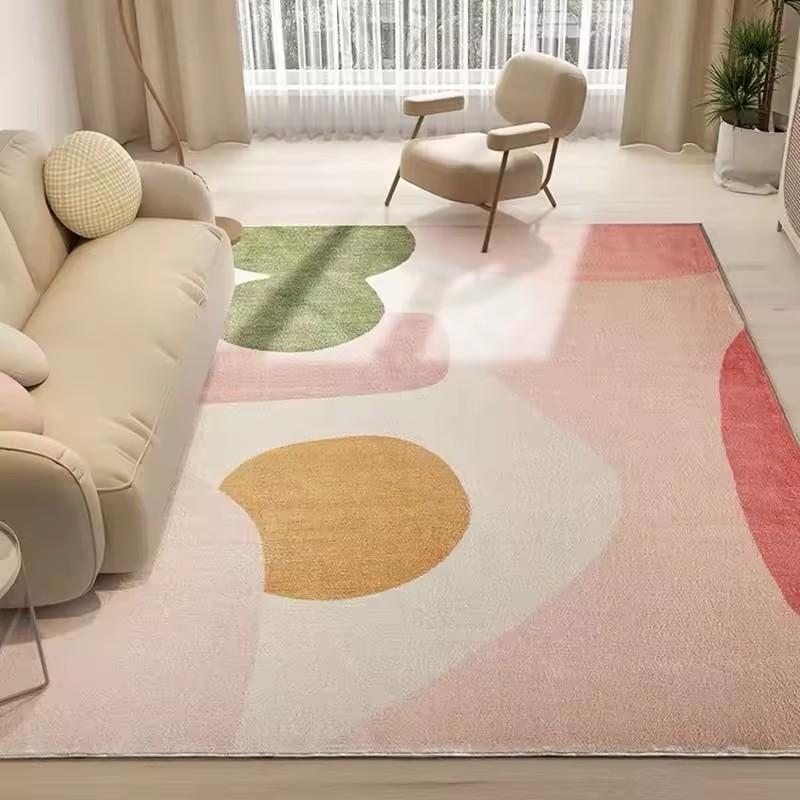 Imitation Cashmere Cream Style Living Room Sofa Coffee Table Rug Winter Thick Bedside Blanket Bedroom Floor Mat