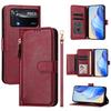Case For Xiaomi CIVI 1S 3 POCO X4 X7 Pro M3 M7 C40 Cover Zipper Leather Wallet Flip Shell Phone Case