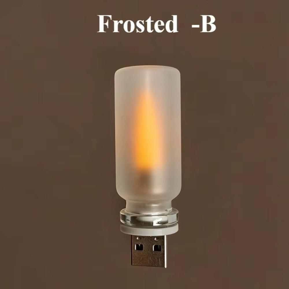 Flickering Flame LED Flame Lamp Warm Light USB Atmosphere Light  Home Room Decor