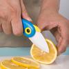 1 Stück Tragbares Faltkeramikmesser Mini Gemüse Küchenschneider Schäler Multifunktional Vogel Picknick Mittagessen Schneiden Scheibe Obst Besteck