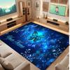 Butterfly Theme Crystal Velvet Floor Rug Personalized Custom Name Text Warm Carpet Home Decoration