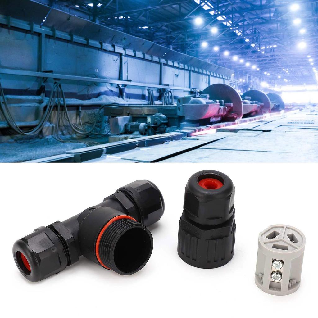 Kabelverbinder IP68 Wasserdicht PA66 Schwer entflammbar Draht-zu-Draht Lampenzubehör CDF‑200/3T