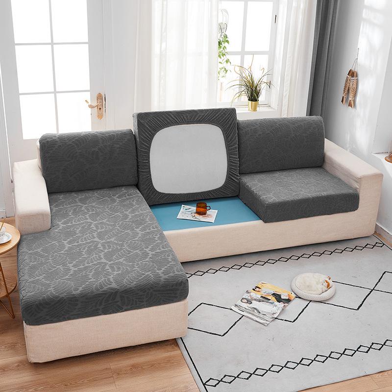 Solid Color Jacquard Sofa Seat Cover Four Seasons Universal Thickened Anti-Scratching Dust Cover All-Inclusive Non-Slip Imperial Concubine Combination