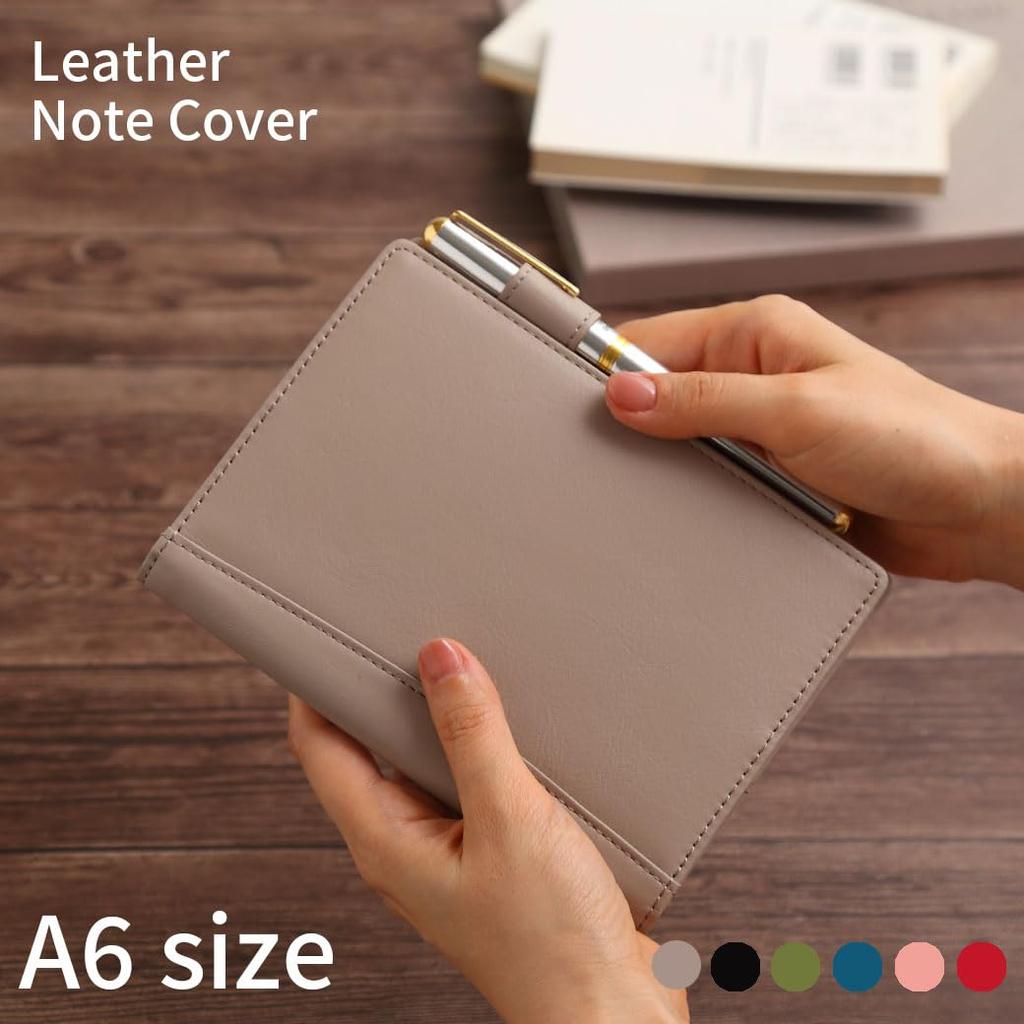 A6 Leder Slim Planer Echtes Original Taschenbuch Passend für A6 Stift Karte und Business Design Einband, Leder, Größe, Notizbücher, Halter, Fächer, Herren Damen,