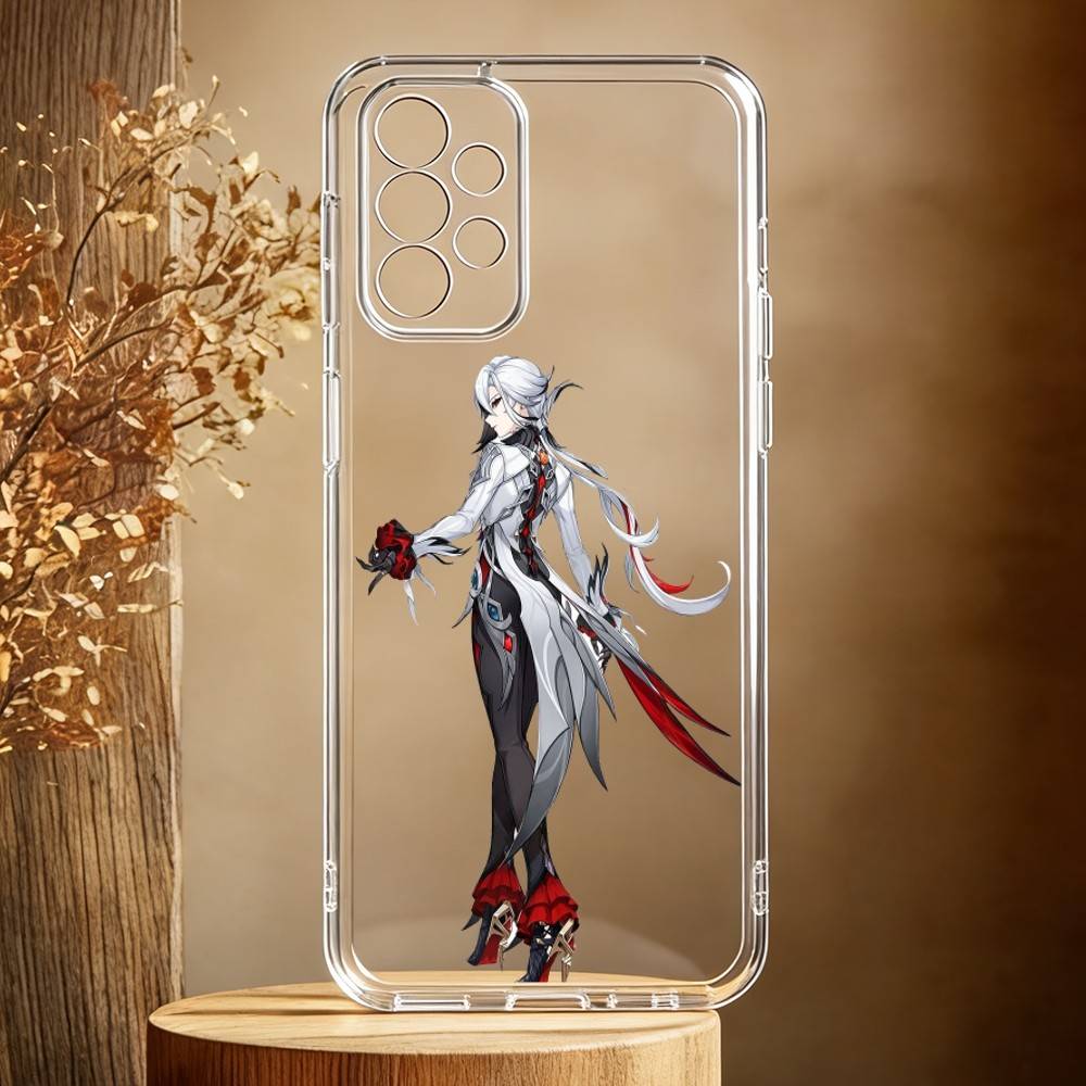 Etui na telefon Arlecchino Genshin Impact do Samsung Galaxy A71, A70, A52, A51, A40, A30 Przezroczyste etui