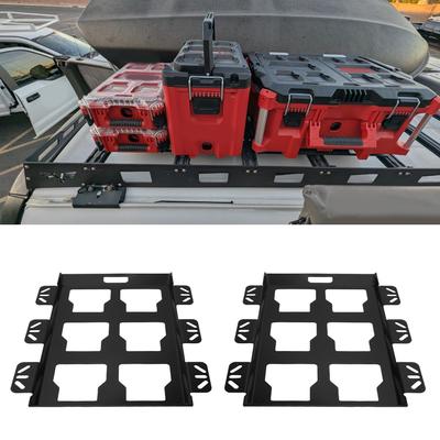 Toolbox Mounting Plate 100 Lbs Loading Capacity Storage Toolbox Metal Mounting Base Replacement for Toolbox