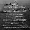 FKM VINTAGE GUMMI 22mm Breit Silikon Uhrenarmband Ersatz Custom Militärstil [MOD] ARMBAND, Armband, Band, Khaki/Schwarz, Herren