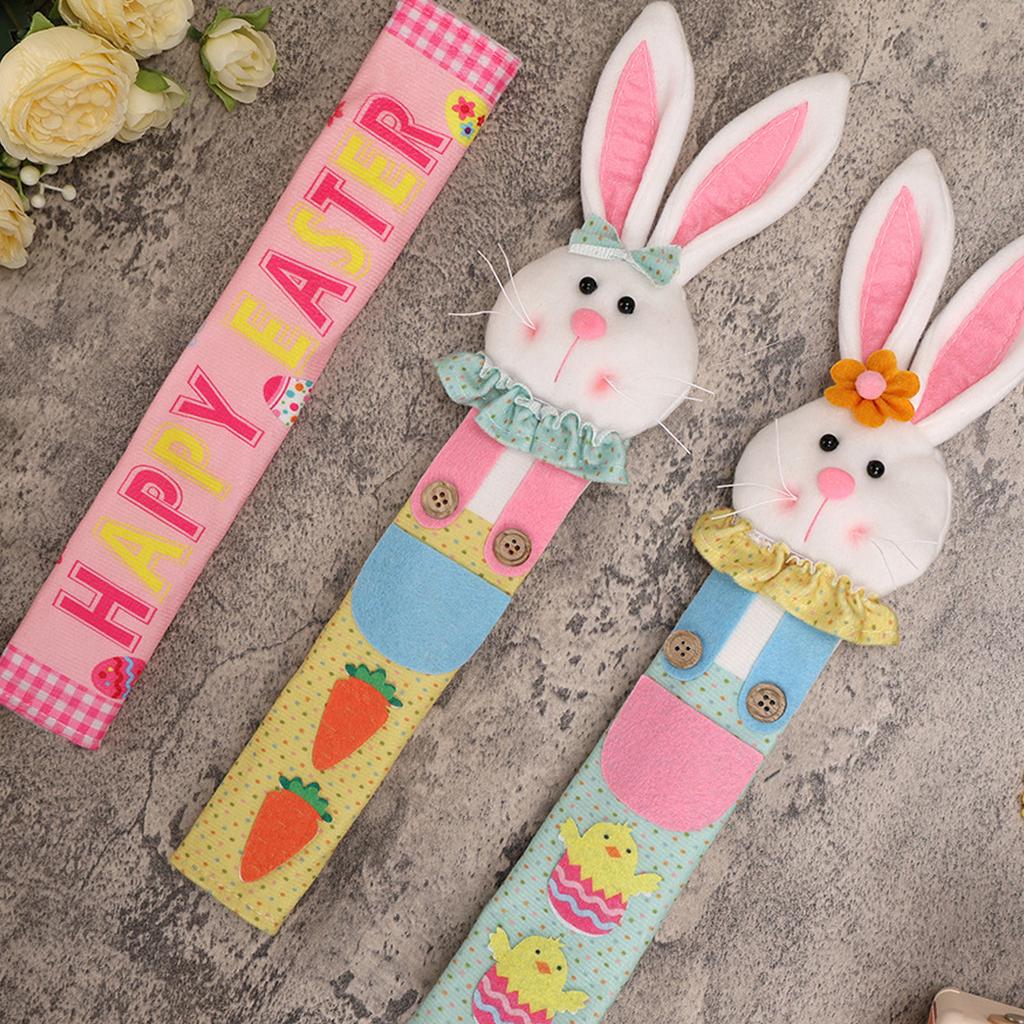 Easter Bunny Refrigerator Door Handle Cover 3PC
