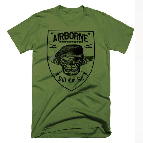 Военная Армия Флот Пулеметчик Снайпер Десантник Воздушно-десантные Унисекс Футболка XL