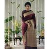 Nuova Collezione Reale - Saree Jacquard di Seta Liscio Litchi