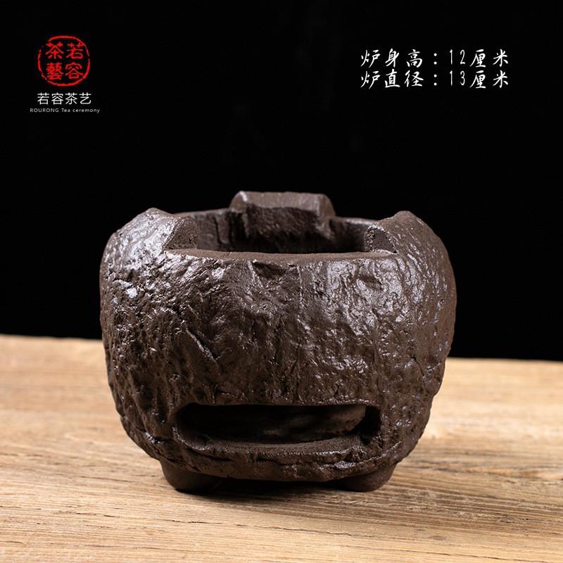 Handmade Ceramic Charcoal Stove Chaozhou Gongfu Tea Ceremony Outdoor Use Durable Retro Style
