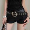 Retro Wide Belt Versatile Needle Buckle Belt Y2K PU Leather Belt  for Women