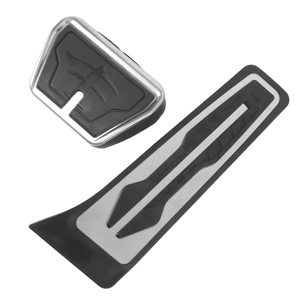 2 Stück Brems- und Gaspedalabdeckung Gummi Rutschfest Gebogenes Design Fußpedalauflagen-Set für 1 2 3 4 5
